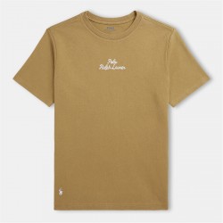 юношеска,тениска,детски,3/4,панталони,polo,ralph,lauren,logo,t,shirt,juniors,new,bronze