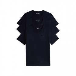 тениска,мъжки,тениски,tommy,hilfiger,3,pack,short,sleeve,t,shirt,navy,navy,navy