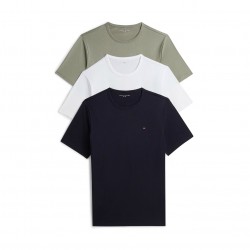 тениска,мъжки,тениски,tommy,hilfiger,3,pack,short,sleeve,t,shirt,navy,sage,white