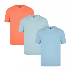 мъжка,тениска,мъжки,тениски,мъжки,горнища,размер+,donnay,3,pack,t,shirts,mens,sky,mint,coral