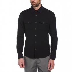 облекла,на,разпродажба,мъжки,якета,original,penguin,ls,overshirt,sn99,true,black