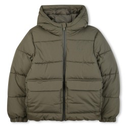 Яке Boss Kids Hooded Medium Puffer Jacket - Green яке,boss,kids,hooded,medium,puffer,jacket,green