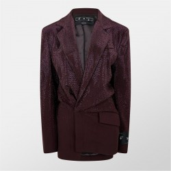 рокля,дамски,якета,и,палта,off,white,short,blazer,dress,brown