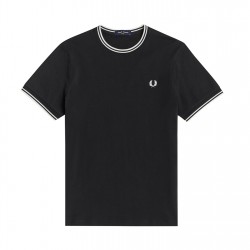 тениска,мъжки,тениски,fred,perry,twin,tipped,t,shirt,black,102