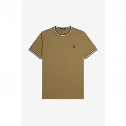 Тениска Fred Perry Twin Tipped T-Shirt - ShadedStone Z60 тениска,мъжки,тениски,fred,perry,twin,tipped,t,shirt,shadedstone,z60