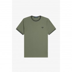 Тениска Fred Perry Twin Tipped T-Shirt - Wrth Grn Z50 тениска,мъжки,тениски,fred,perry,twin,tipped,t,shirt,wrth,grn,z50