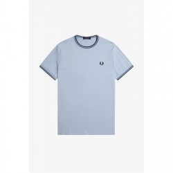 тениска,облекла,на,разпродажба,мъжки,тениски,fred,perry,twin,tipped,t,shirt,lt,smoke,y58