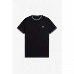 тениска,облекла,на,разпродажба,мъжки,тениски,fred,perry,twin,tipped,t,shirt,black,q46