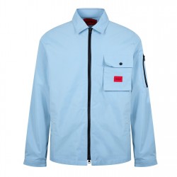 мъжки,якета,hugo,men's,zip,through,overshirt,open,blue,483