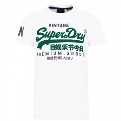 тениска,мъжки,тениски,superdry,vintage,logo,t,shirt,wht,grn,01c
