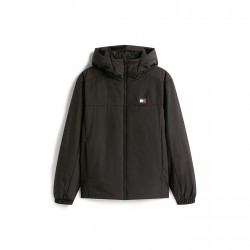 Tommy Jeans Men's Padded Hood Windbreaker - Black мъжки,якета,tommy,jeans,men's,padded,hood,windbreaker,black