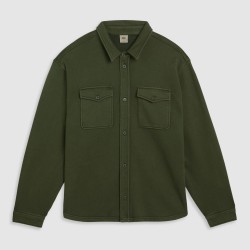 Levis Mens Bayview Soft Worker Cotton Long-Sleeve Overshirt - Kombu Green levis,men,s,bayview,soft,worker,cotton,long,sleeve,overshirt,kombu,green