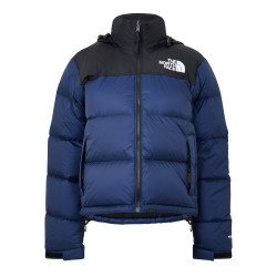 Дамско яке The North Face Womens 1996 Retro Nuptse Water Resistant Goose Down Short Puffer Jacket - Navy/Blk дамско,яке,дамски,якета,и,палта,the,north,face,womens,1996,retro,nuptse,water,resistant,goose,down,short,puffer,jacket,navy,blk
