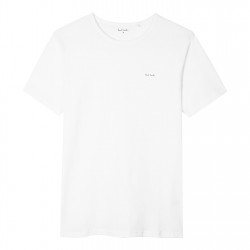 тениска,мъжки,тениски,paul,smith,mens,regular,fit,chest,logo,t,shirt,white,01