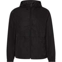 Calvin Klein Jeans Mens CKJ All Over Print Lightweight Windbreaker - Black UB1 calvin,klein,jeans,men,s,ckj,all,over,print,lightweight,windbreaker,black,ub1