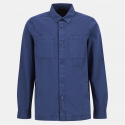 риза,с,дълъг,ръкав,облекла,на,разпродажба,мъжки,якета,barbour,men's,rickfell,ripstop,cotton,long,sleeve,overshirt,dark,denim,ny38