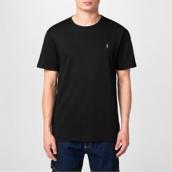 тениска,мъжки,тениски,polo,ralph,lauren,pima,logo,t,shirt,polo,black