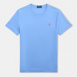 Тениска Polo Ralph Lauren Men's Regular Fit Pima T-Shirt - Sky Blue тениска,облекла,на,разпродажба,мъжки,тениски,polo,ralph,lauren,men's,regular,fit,pima,t,shirt,sky,blue