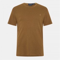 тениска,облекла,на,разпродажба,мъжки,тениски,polo,ralph,lauren,men's,regular,fit,pima,t,shirt,nature,brown