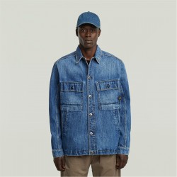G Star Mosa Overshirt - Mid Blue мъжки,якета,g,star,mosa,overshirt,mid,blue