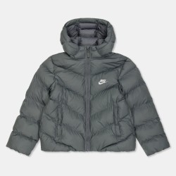 Юношеско яке Nike Loose-Fit Puffer Jacket Juniors - Grey юношеско,яке,детски,якета,и,палта,бягане,nike,loose,fit,puffer,jacket,juniors,grey