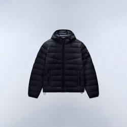 Napapijri Mens Aerons Full-Zip Hooded Short Puffer Jacket - Black Beauty napapijri,mens,aerons,full,zip,hooded,short,puffer,jacket,black,beauty