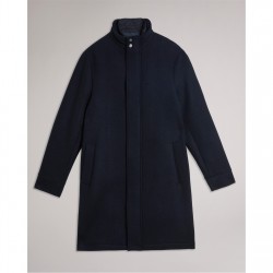 Палто Ted Baker Ted Funnel Neck Coat Sn54 - Navy палто,мъжки,якета,ted,baker,ted,funnel,neck,coat,sn54,navy