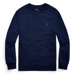 тениска,polo,ralph,lauren,kids,cotton,long,sleeve,t,shirt,cruise,navy