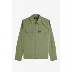 риза,с,дълъг,ръкав,облекла,на,разпродажба,мъжки,якета,fred,perry,men's,long,sleeve,zip,overshirt,olive,mint,x88