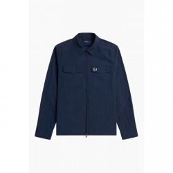 Риза с дълъг ръкав Fred Perry Mens Long Sleeve Zip Overshirt - Navy 311 риза,с,дълъг,ръкав,мъжки,якета,fred,perry,men,s,long,sleeve,zip,overshirt,navy,311
