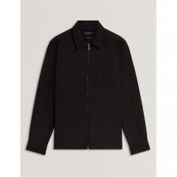 мъжки,якета,ted,baker,ted,quilt,overshirt,sn61,black