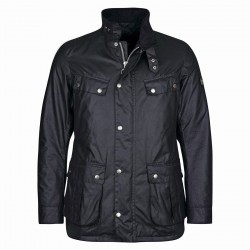 Яке Barbour International Mens Duke Water Resistant Windproof Cotton Long Sleeve Wax Jacket - Black BK91 яке,мъжки,якета,barbour,international,men,s,duke,water,resistant,windproof,cotton,long,sleeve,wax,jacket,black,bk91