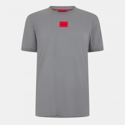 тениска,облекла,на,разпродажба,мъжки,тениски,hugo,men's,regular,fit,diragolino,t,shirt,open,grey