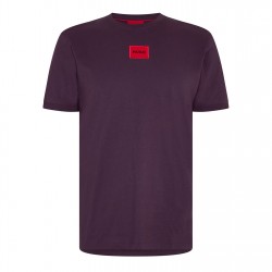 тениска,мъжки,тениски,hugo,mens,regular,fit,diragolino,t,shirt,purple,543