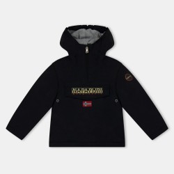 Napapijri Kids Napa Rainforest Waterproof Half-Zip Rain Anorak - Black 041 napapijri,kids,napa,rainforest,waterproof,half,zip,rain,anorak,black,041