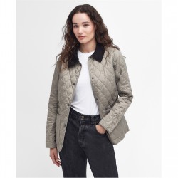 Дамско яке Barbour Womens Annandale Diamond Quilted Long Sleeve Hip Length Jacket - Doeskin дамско,яке,дамски,якета,и,палта,barbour,womens,annandale,diamond,quilted,long,sleeve,hip,length,jacket,doeskin