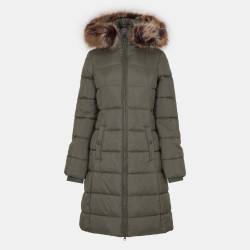 Дамско яке Barbour Womens Rosoman Water Resistant Hooded Short Puffer Jacket - Dusty Green дамско,яке,дамски,якета,и,палта,barbour,women,s,rosoman,water,resistant,hooded,short,puffer,jacket,dusty,green