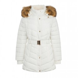 дамско,яке,firetrap,womens,waterproof,long,sleeve,mid,length,puffer,jacket,cream