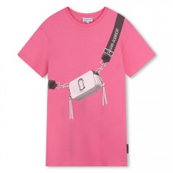 юношеска,рокля,детски,облекла,marc,jacobs,logo,bag,dress,junior,pink,490