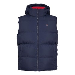 Елек Tommy Jeans Mens Essential Down Hooded Sleeveless Gilet - Night Navy елек,мъжки,якета,мъжки,ежедневни,облекла,tommy,jeans,men,s,essential,down,hooded,sleeveless,gilet,night,navy