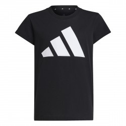 Тениска adidas Girls Essentials Linear T-Shirt - Black тениска,детски,тениски,adidas,girls,essentials,linear,t,shirt,black