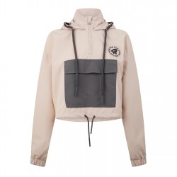 дамски,якета,и,палта,red,run,women's,cropped,hooded,quarter,zip,long,sleeve,windbreaker,sand,storm