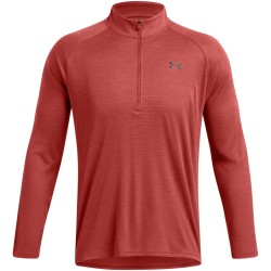 Under Armour Tech™ ½ Zip Long Sleeve Mens - Earthen Orange мъжко,фитнес,облекло,under,armour,tech,zip,long,sleeve,mens,earthen,orange