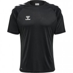 тениска,лека,атлетика,мъжко,фитнес,облекло,hummel,core,training,poly,t,shirt,senior,black