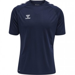 тениска,лека,атлетика,мъжко,фитнес,облекло,hummel,core,training,poly,t,shirt,senior,marine