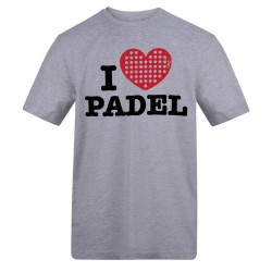 AWD Adults Printed Padel Tee - I Heart Padel мъжки,горнища,размер+,падел,тенис,awd,adults,printed,padel,tee,i,heart,padel