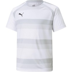 Детска тениска Puma Teamvision Jersey Jr T-Shirt Unisex Kids - Wht-GlcrGry-Blk детска,тениска,детски,тениски,футбол,футболни,горнища,puma,teamvision,jersey,jr,t,shirt,unisex,kids,wht,glcrgry,blk