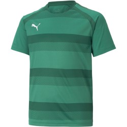Детска тениска Puma Teamvision Jersey Jr T-Shirt Unisex Kids - PGrn-PGrn-Wht детска,тениска,детски,тениски,футболни,горнища,puma,teamvision,jersey,jr,t,shirt,unisex,kids,pgrn,pgrn,wht