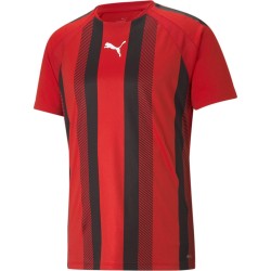 Мъжка тениска Puma Teamliga Striped Jersey T-Shirt Mens - Red/Black/White мъжка,тениска,мъжки,тениски,мъжки,блузи,с,яка,мъжки,потници,футбол,футболни,горнища,puma,teamliga,striped,jersey,t,shirt,mens,red,black,white