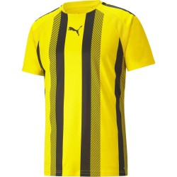 Мъжка тениска Puma Teamliga Striped Jersey T-Shirt Mens - Yellow/Black мъжка,тениска,мъжки,тениски,мъжки,блузи,с,яка,мъжки,потници,футбол,футболни,горнища,puma,teamliga,striped,jersey,t,shirt,mens,yellow,black